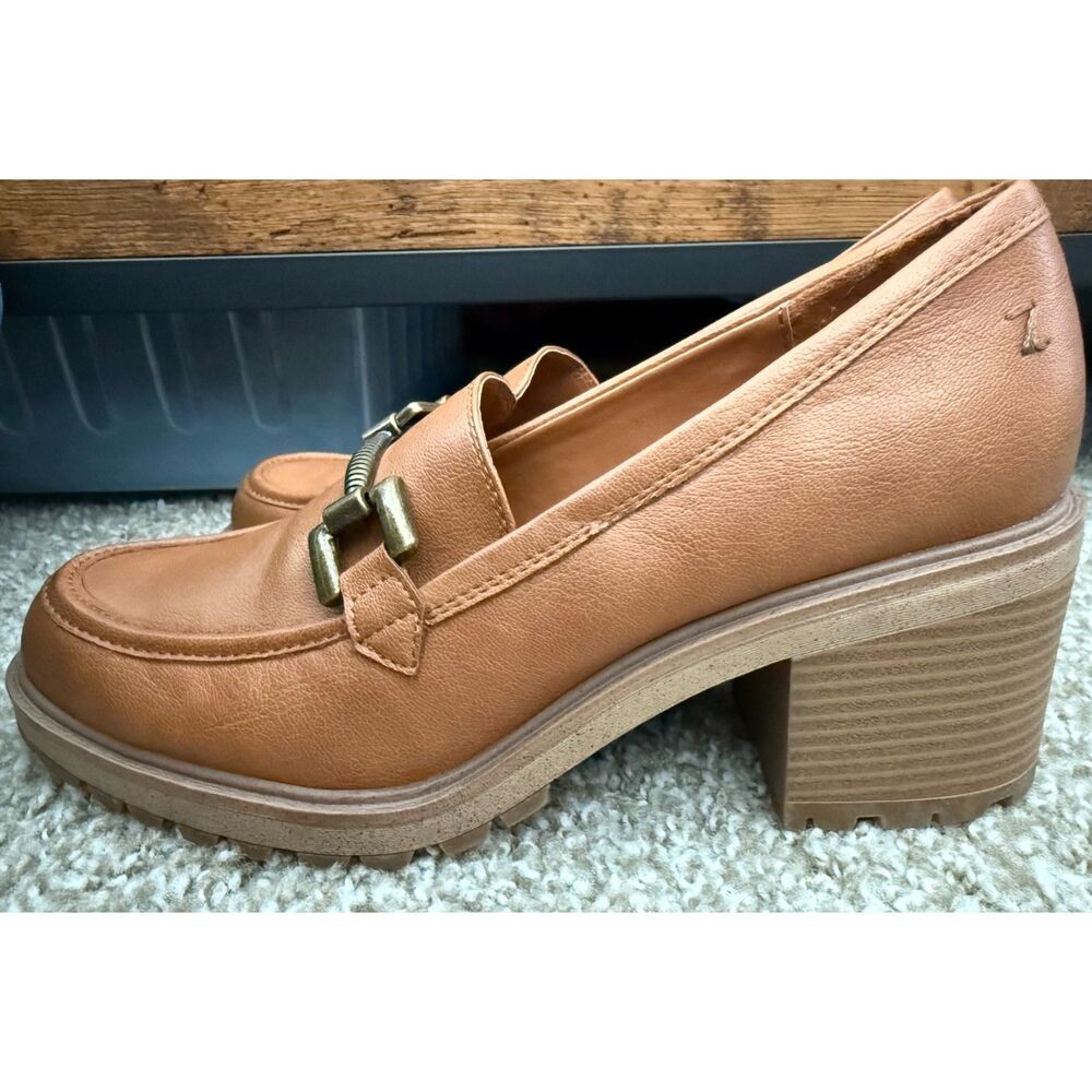 Zodiac Gemma Brown Chunky Loafers Size 9.5 - Picture 5 of 8